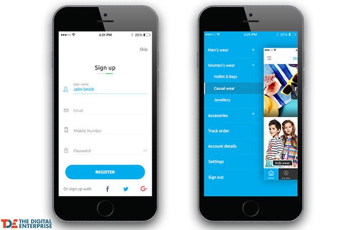 Must-have feature for your mobile e-commerce app – Easy registration