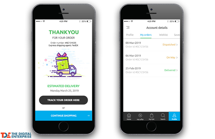 Must-have feature for your mobile e-commerce app – Order tracking and logistics integration